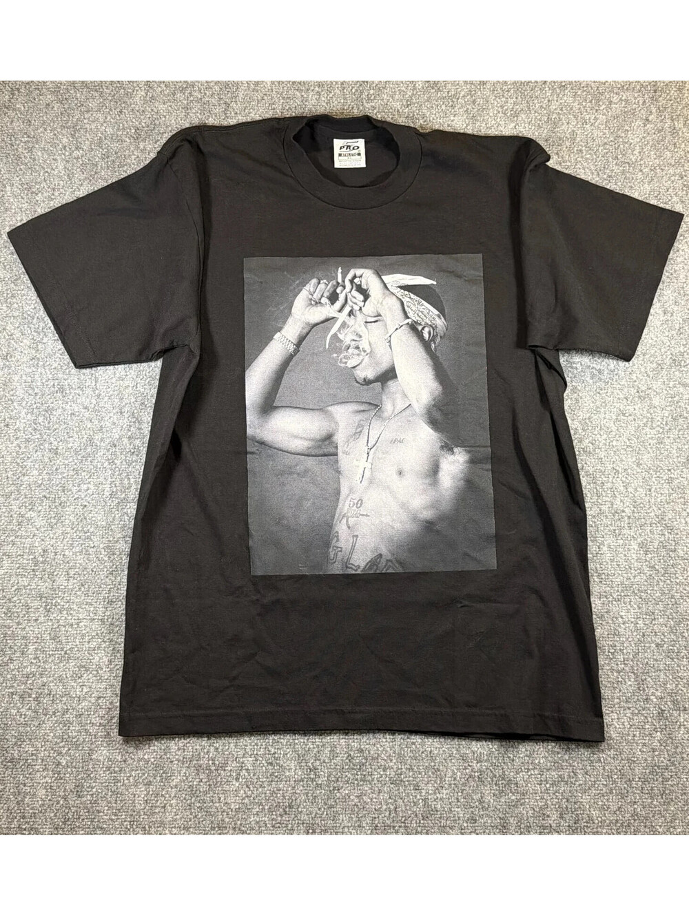 Tupac Shakur Bandana Photo Graphic Tee